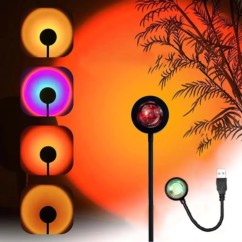 Photography Lighting Patterns - USB Charging LED Sunset Light Colorful