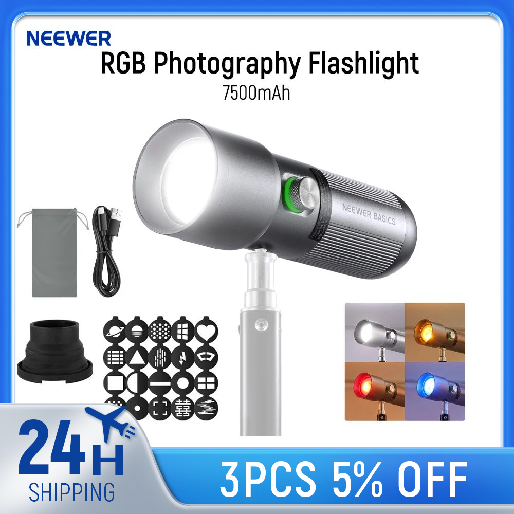 Photography Lighting Basics - NEEWER BASICS RGB Photography Flashlight with