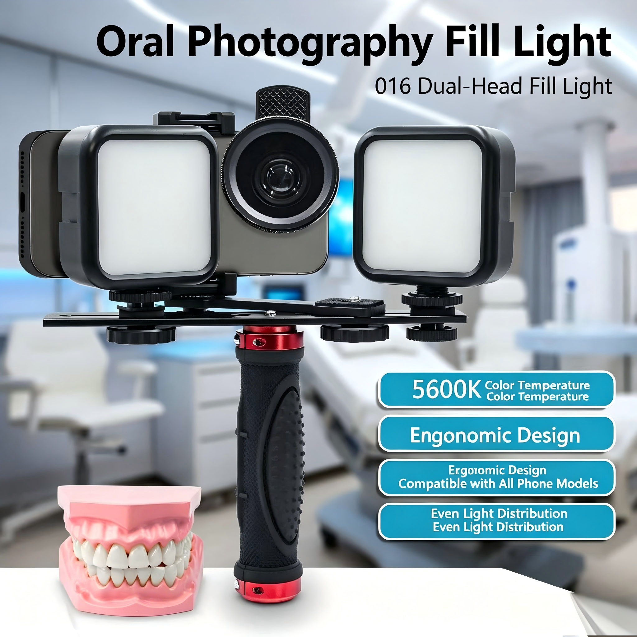 Photography Lighting Basics - Portable Dental Photography Light Kit Bluetooth