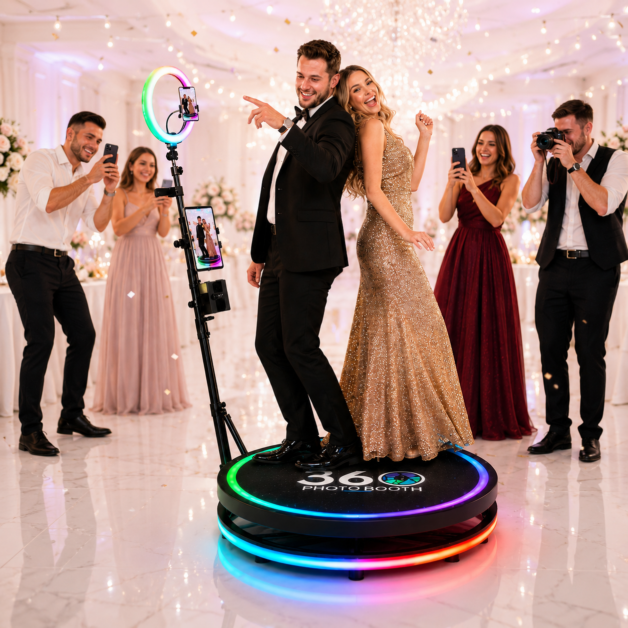 Photography Lighting Rental - 360 Photo Booth Machine with RGB