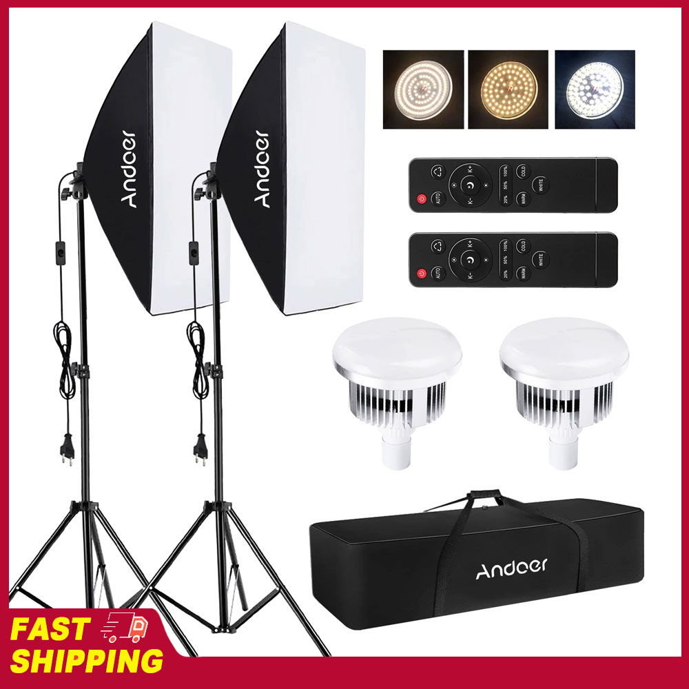 Photography Lighting Set Up - Andoer Softbox Lighting Set Studio Photography