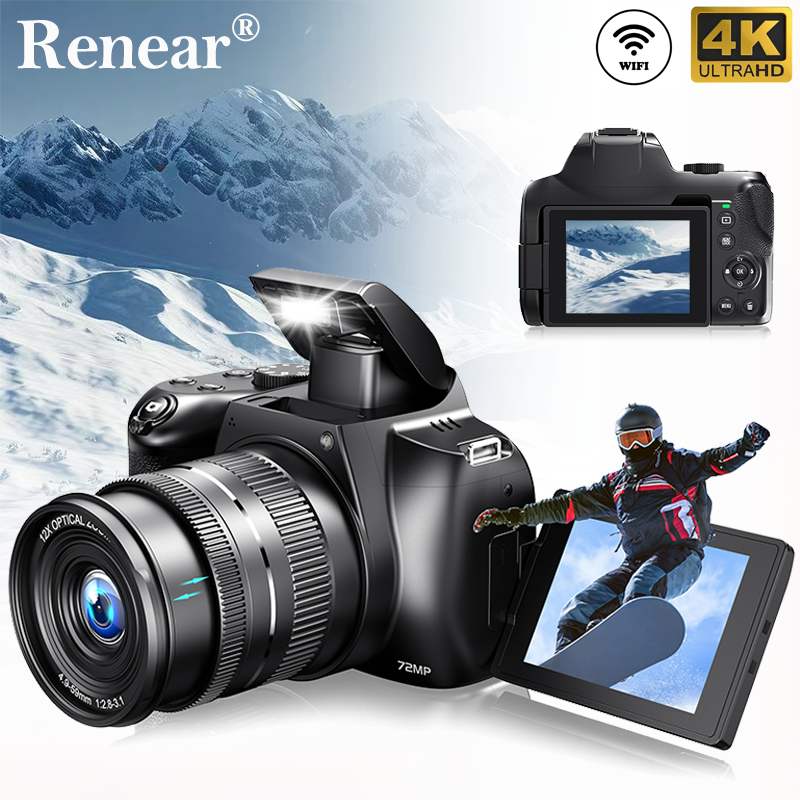 Photography Lighting Beginners - 4K Digital Camera Professional photography 12X