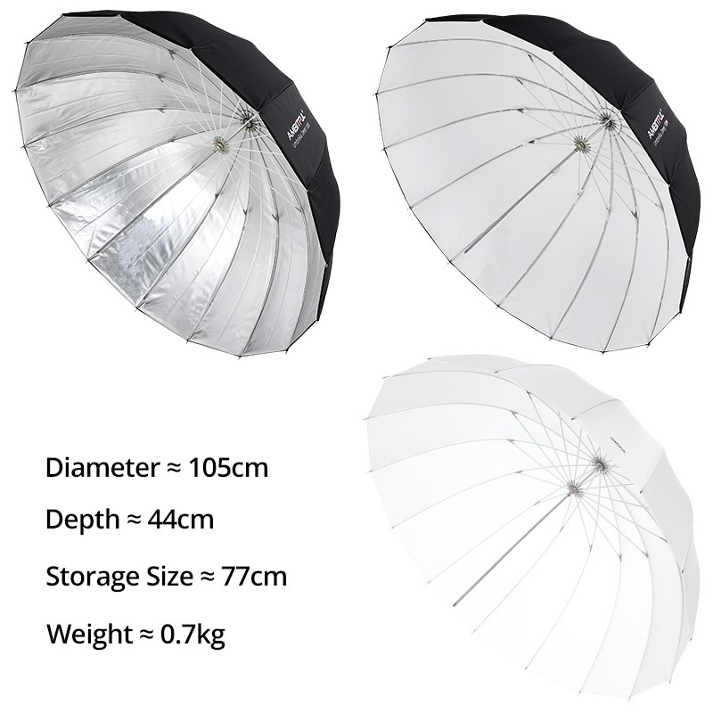 AMBITFUL 105cm 130cm 160cm Dee - Parabolic Umbrella Deep avis et prix