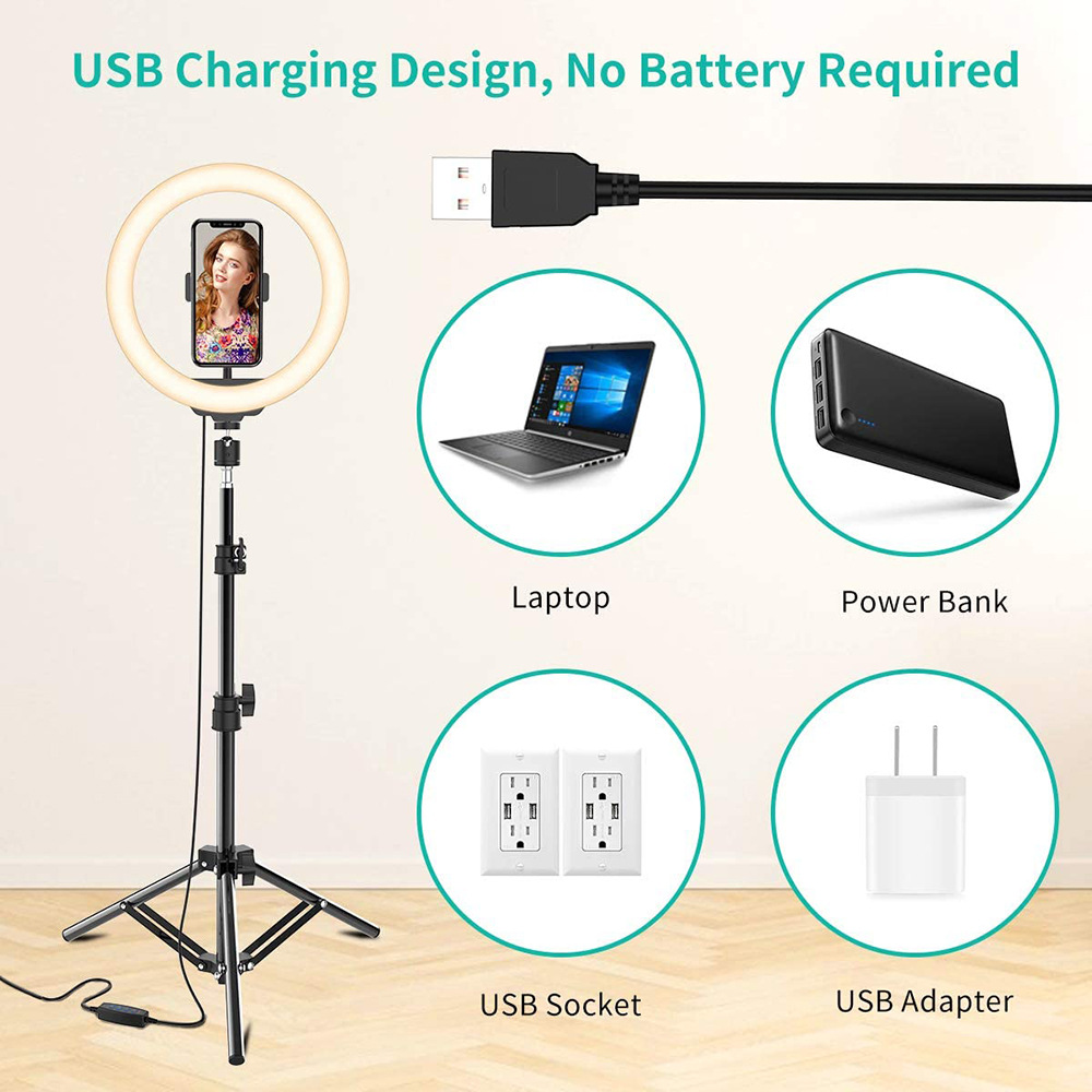 Phone Live Ring Light 10 Inch  - Photography Lighting Patterns avis et prix