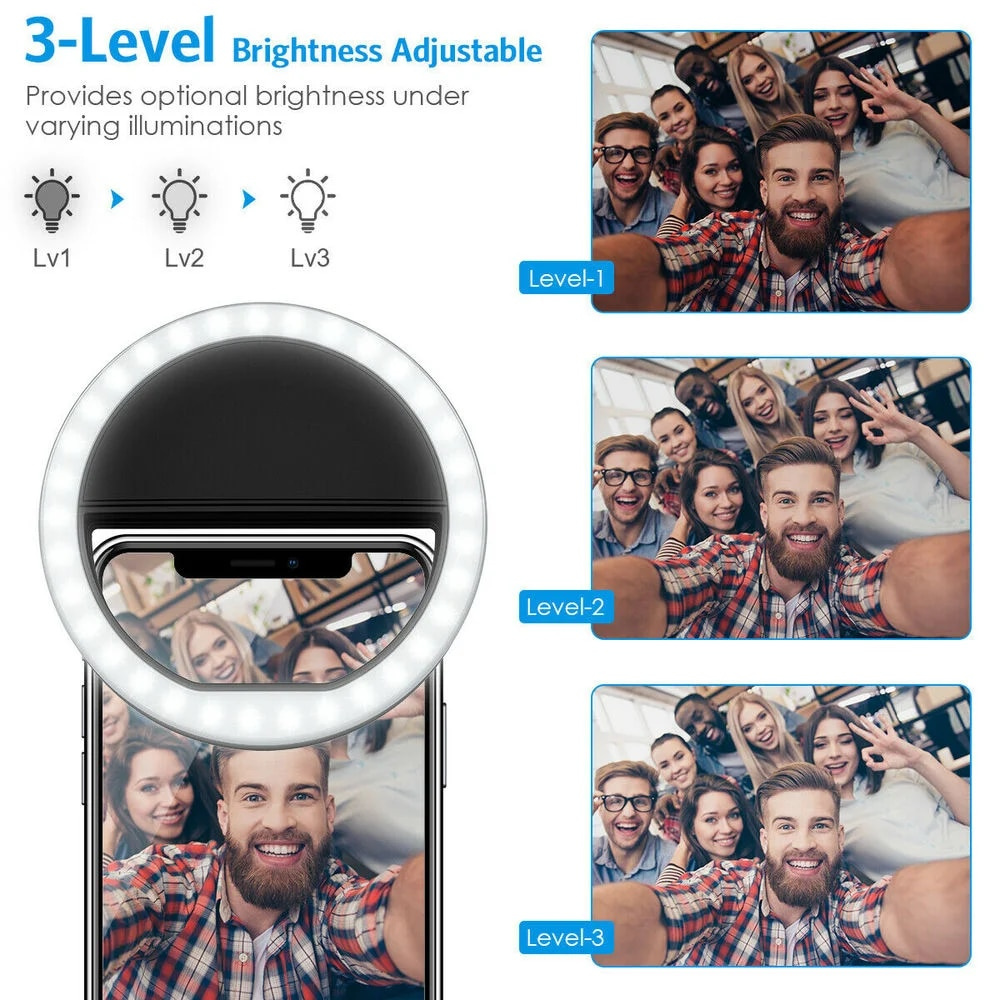 USB Charging LED Selfie Ring L - Photography Lighting Effects avis et prix