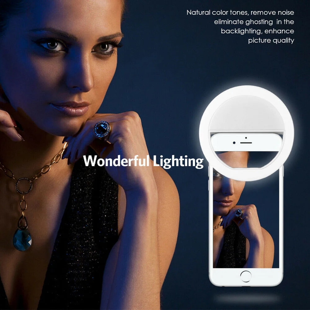 USB Rechargeable LED Selfie Ri - Photography Lighting Patterns avis et prix