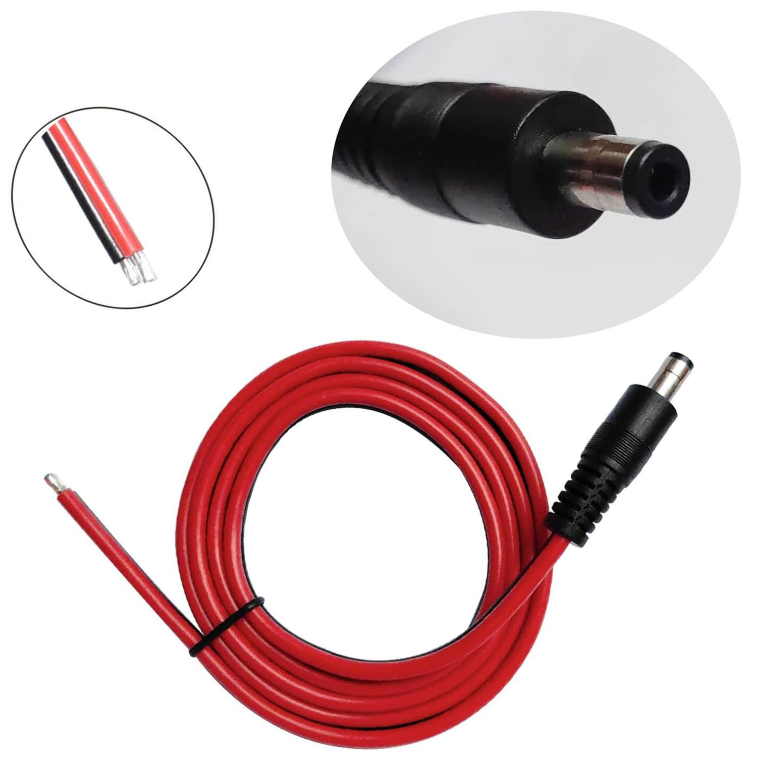 1pcs 14AWG DC Power Supply 5.5 - Photography Led Lighting Kit avis et prix