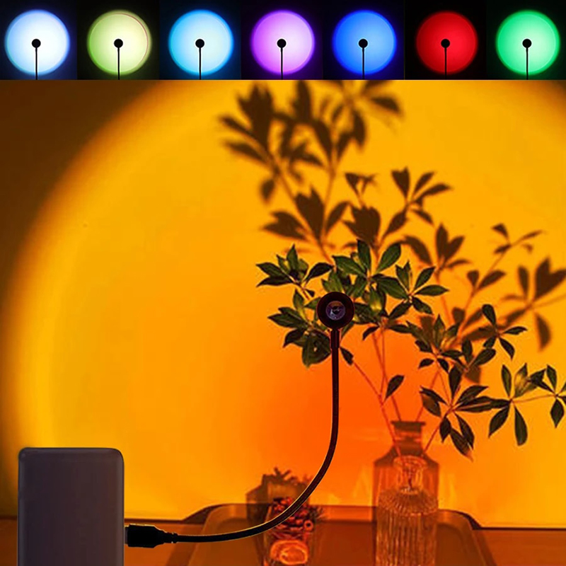 LED USB Sunset Lamp Projector  - Photography Lighting Home avis et prix