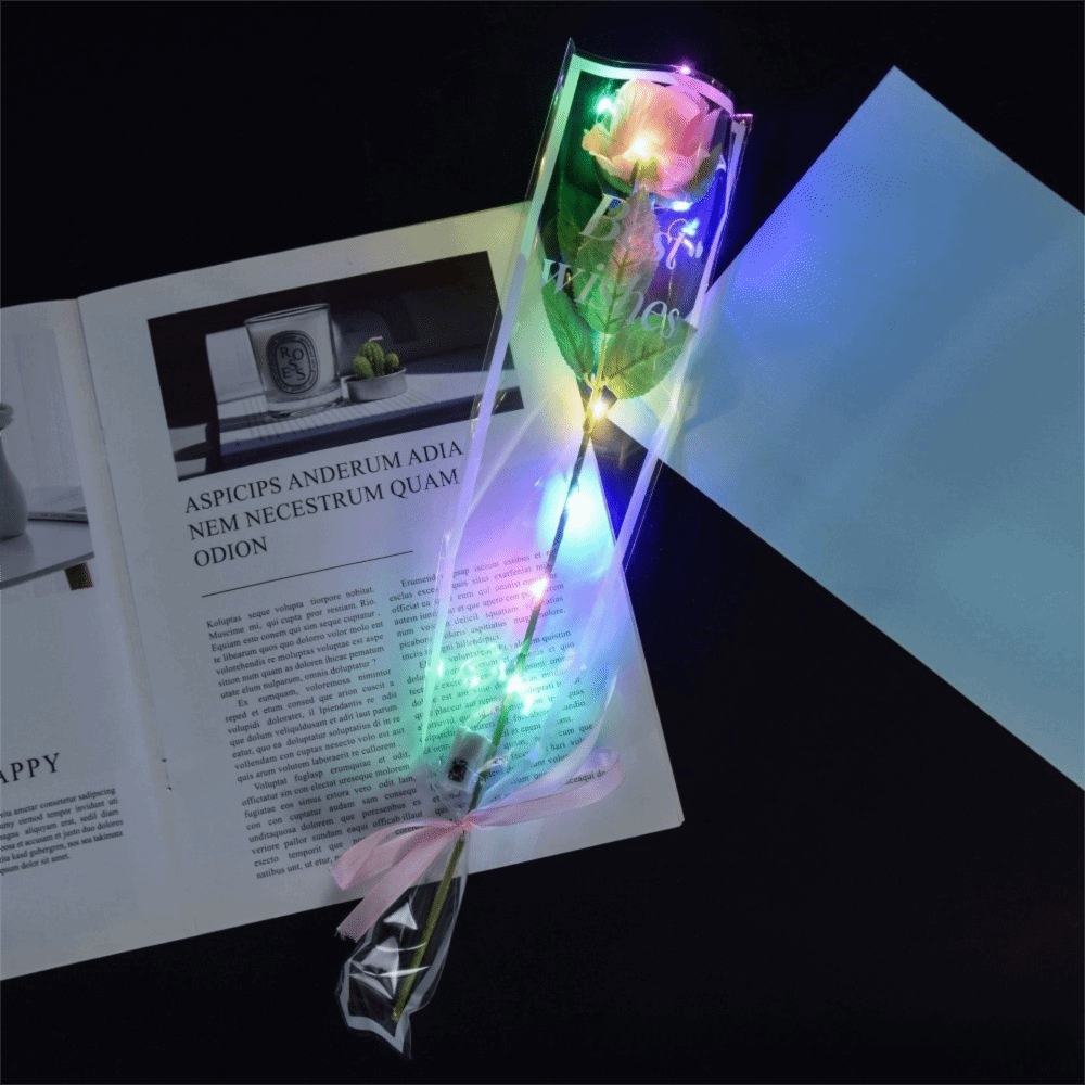 Glowing Artificial Rose Flower - Photography Lighting Home avis et prix