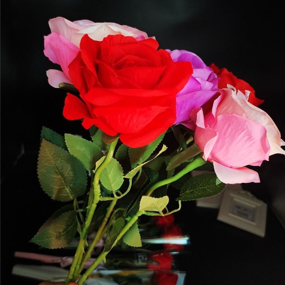 Glowing Artificial Rose Flower - Photography Lighting Home avis et prix