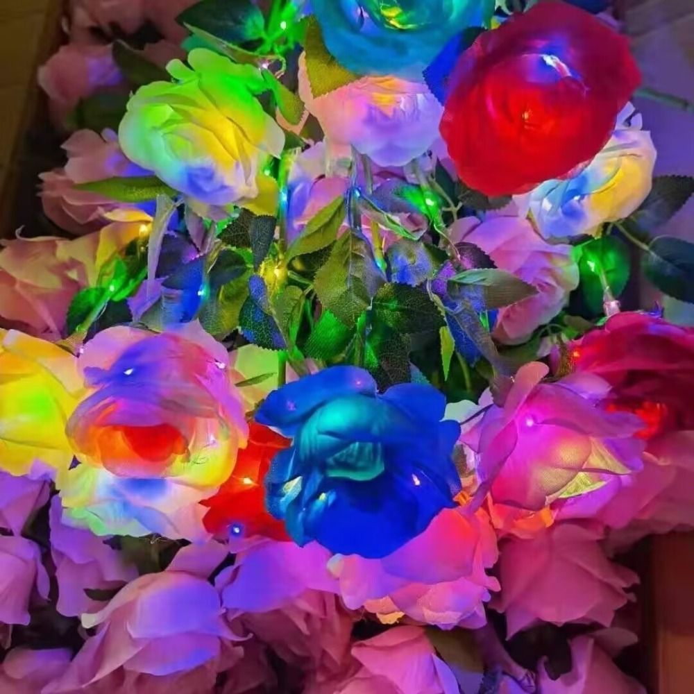 Glowing Artificial Rose Flower - Photography Lighting Home avis et prix