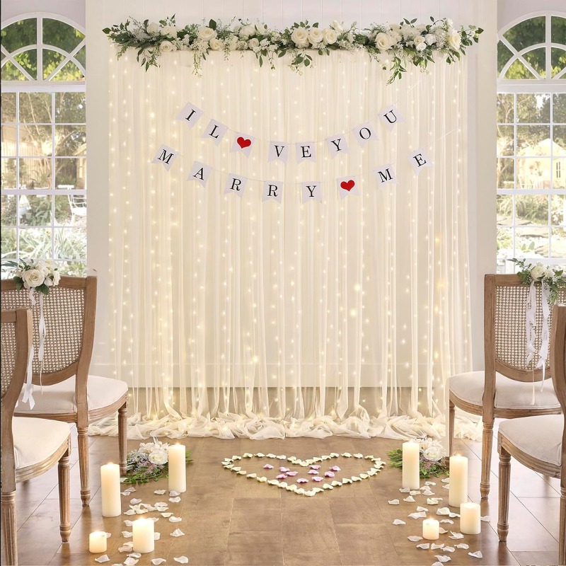 LED Tulle Backdrop Curtains, O - Photography Lighting Options avis et prix
