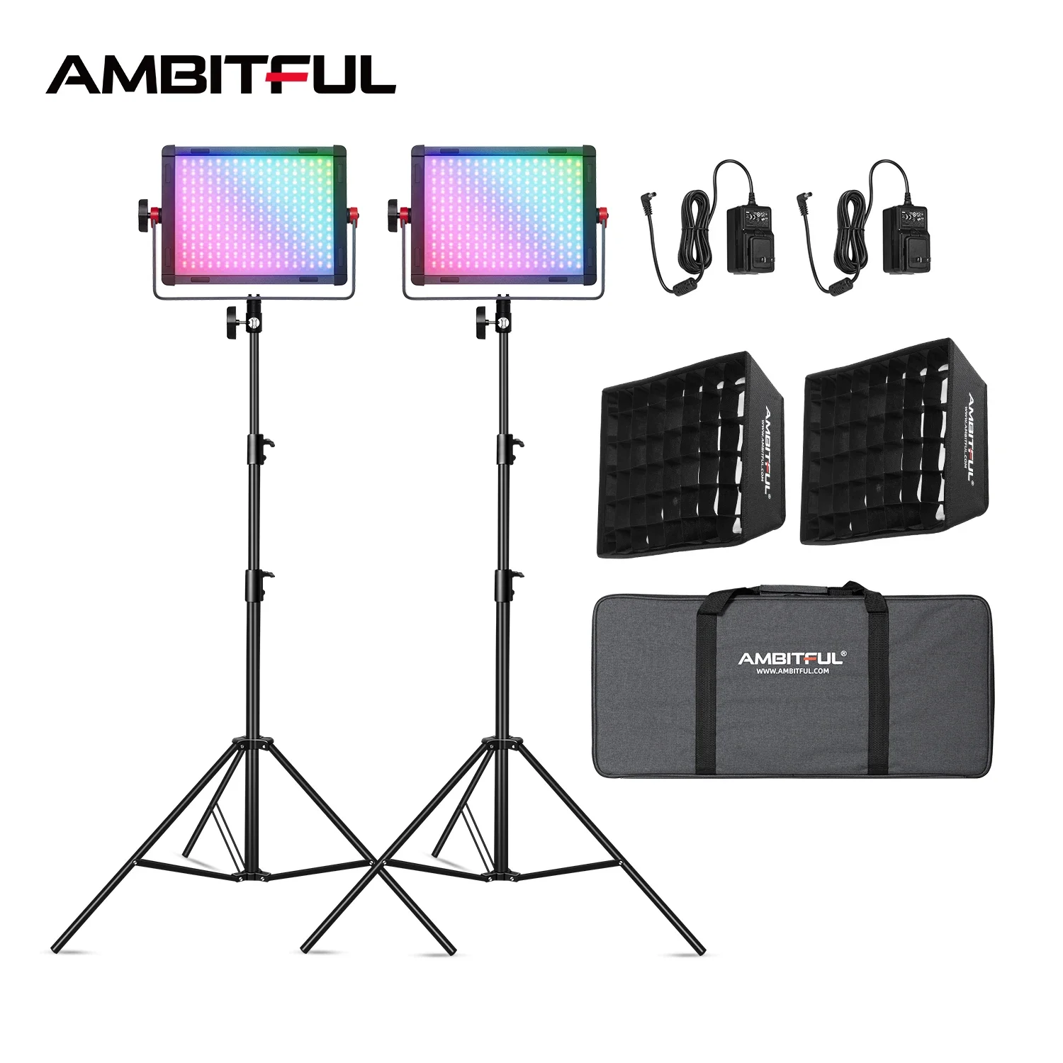 AMBITUFL P35R 30W RGB LED Vide - Photography Led Lighting Kit avis et prix