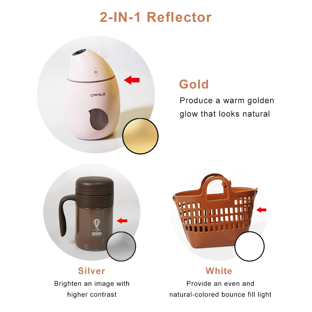 2in1 Round Portable Reflector  - Photography Lighting Reflectors avis et prix