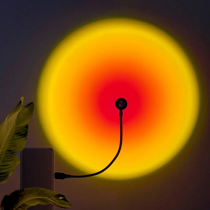 1-4pcs Sunset Lamp LED Rainbow - Photography Lighting Home avis et prix