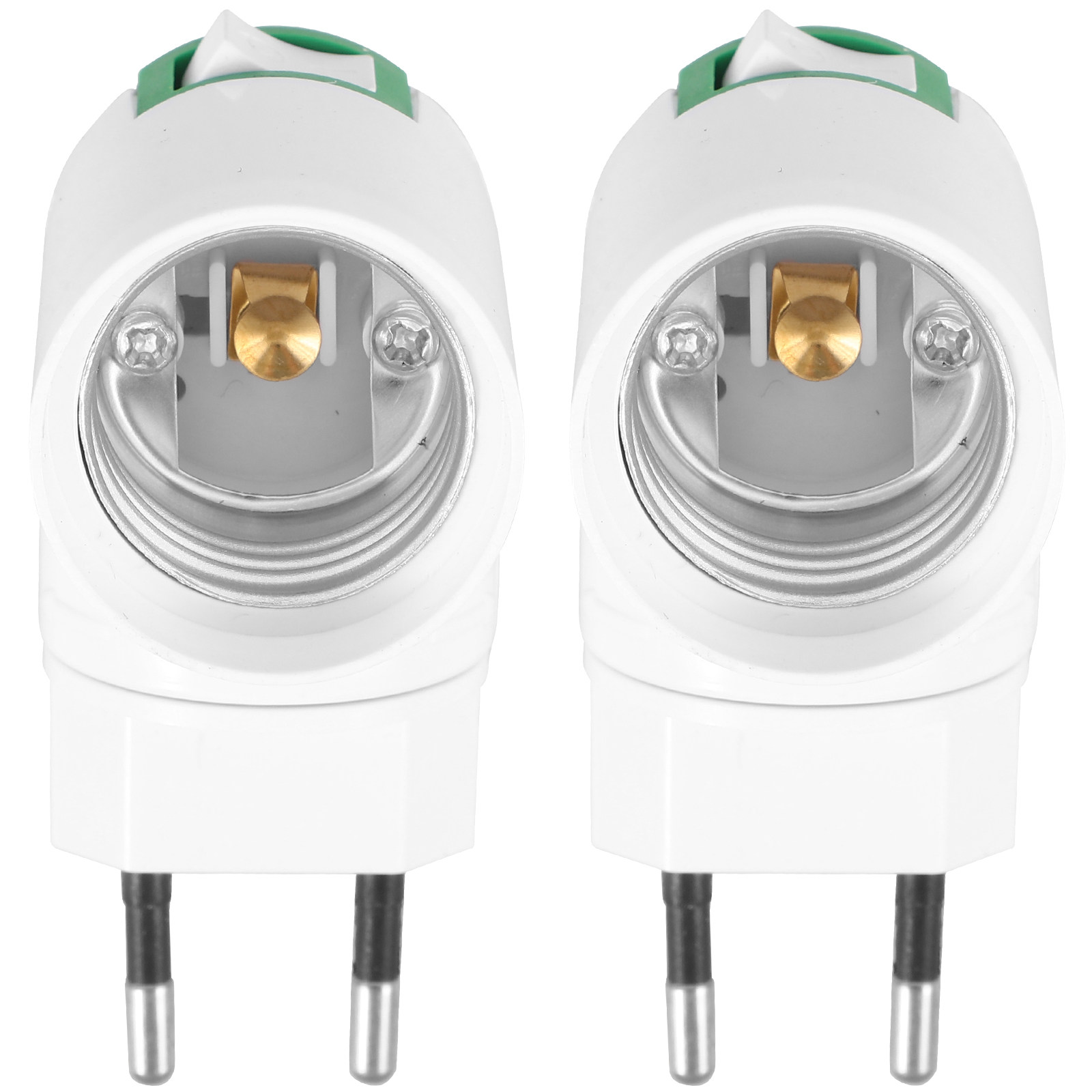 2Pcs Eu Plug Light Bulb Socket - Photography Lighting Home avis et prix