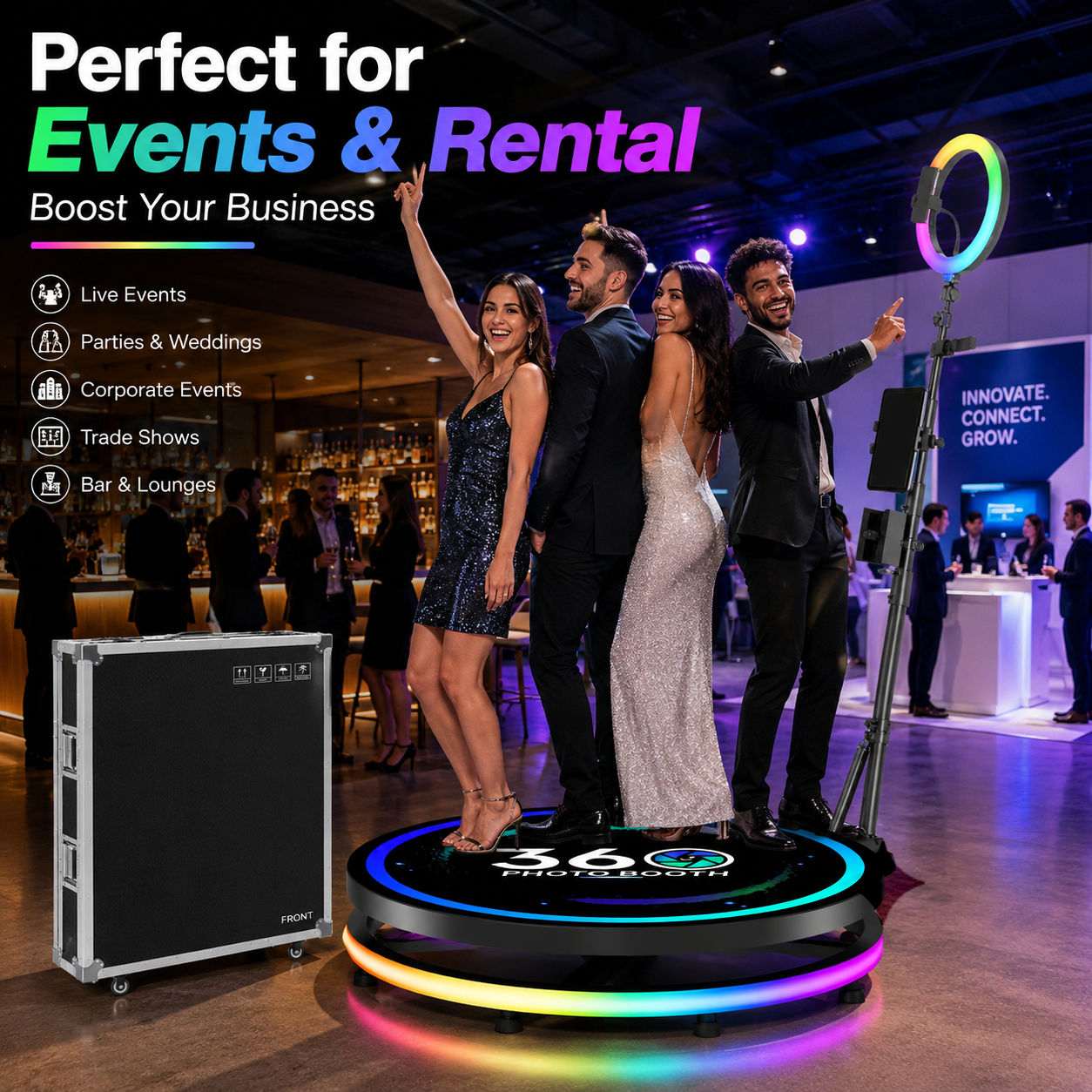 360 Photo Booth Machine with R - Photography Lighting Rental avis et prix