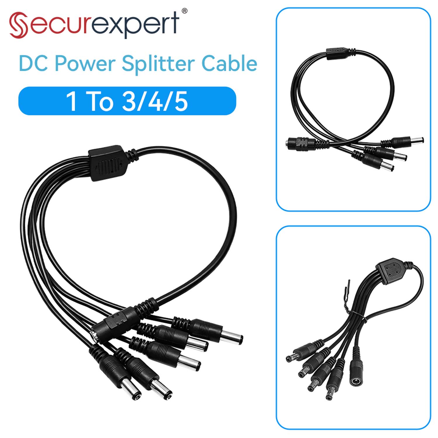 5.5x2.1mm 1 to 3/4/5 Way DC Po - Photography Led Lighting Kit avis et prix