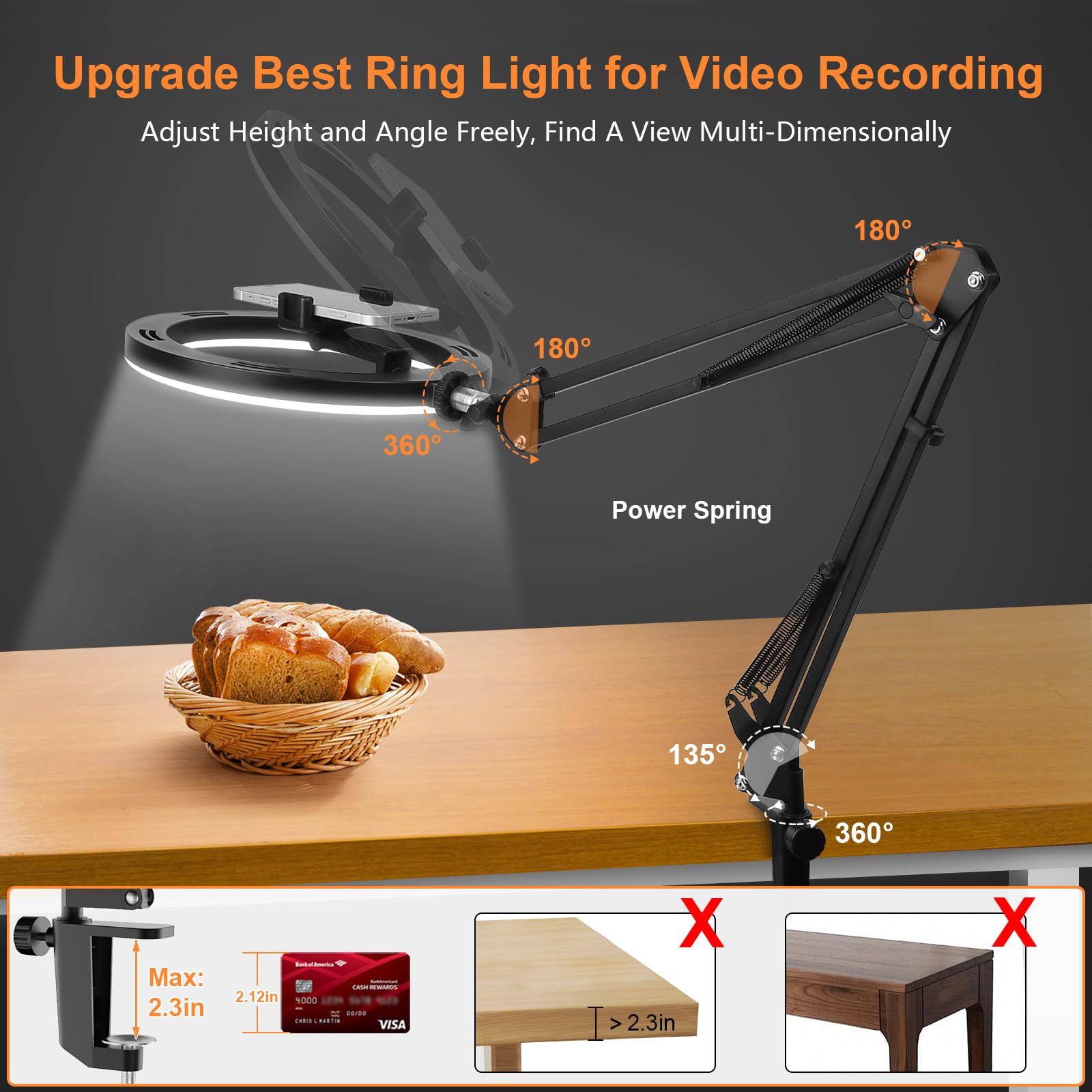 Nice Overhead Tripod With Ring - Photography Lighting Patterns avis et prix