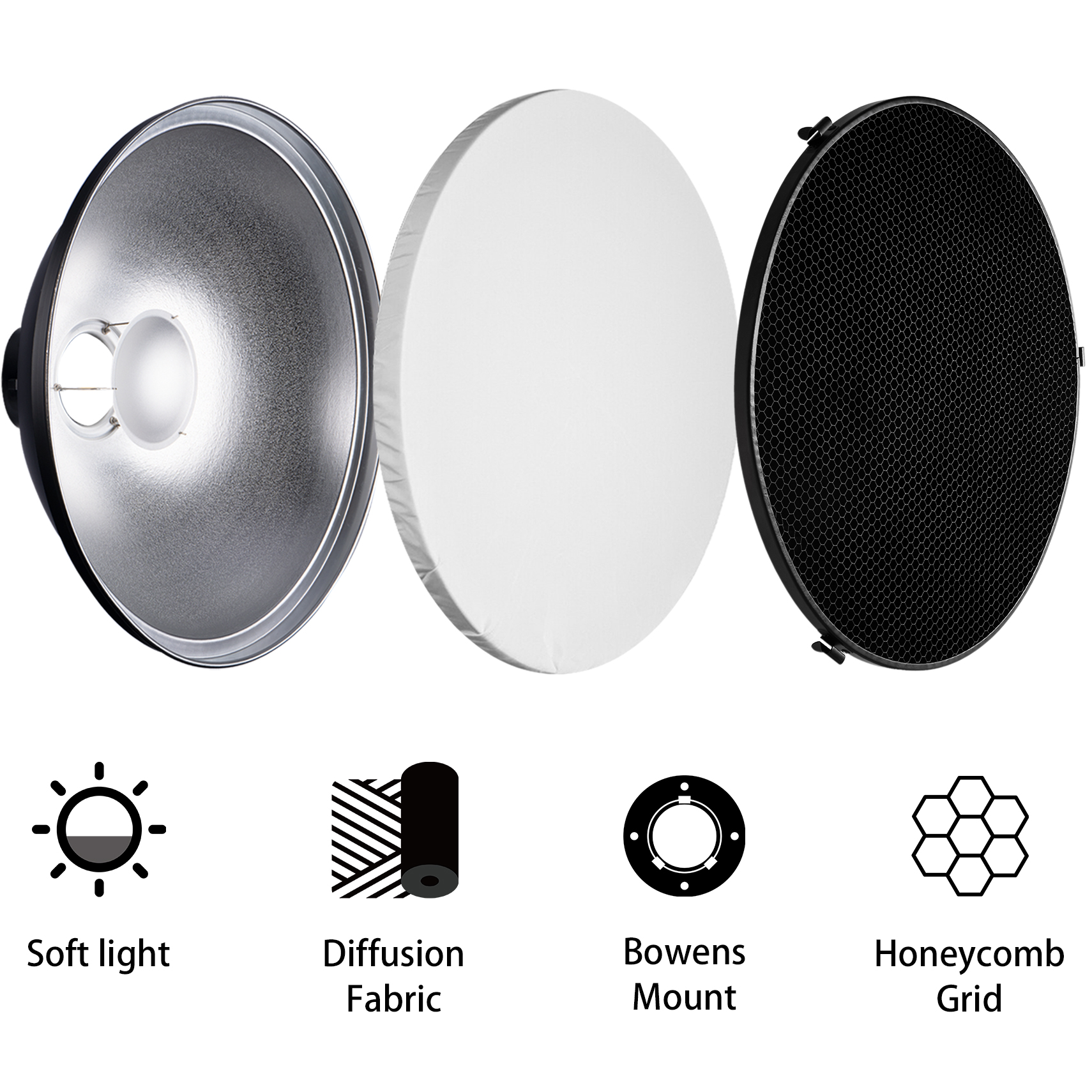 Selens 70cm Silver/White Inter - Photography Lighting Reflectors avis et prix
