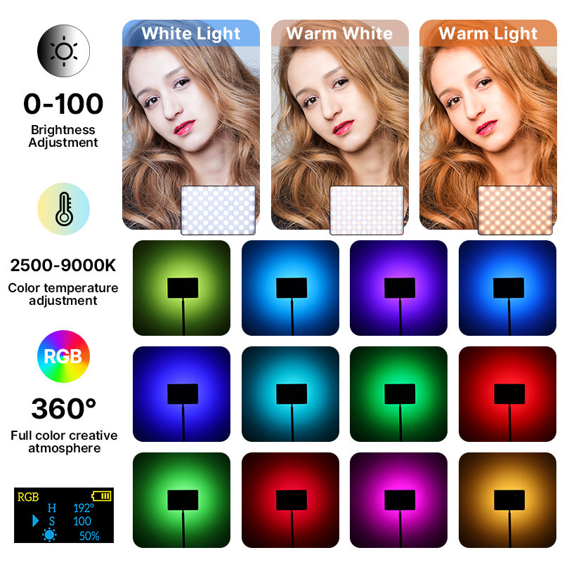 Ulanzi LT003 15W RGB Video Lig - Photography Lighting Board avis et prix