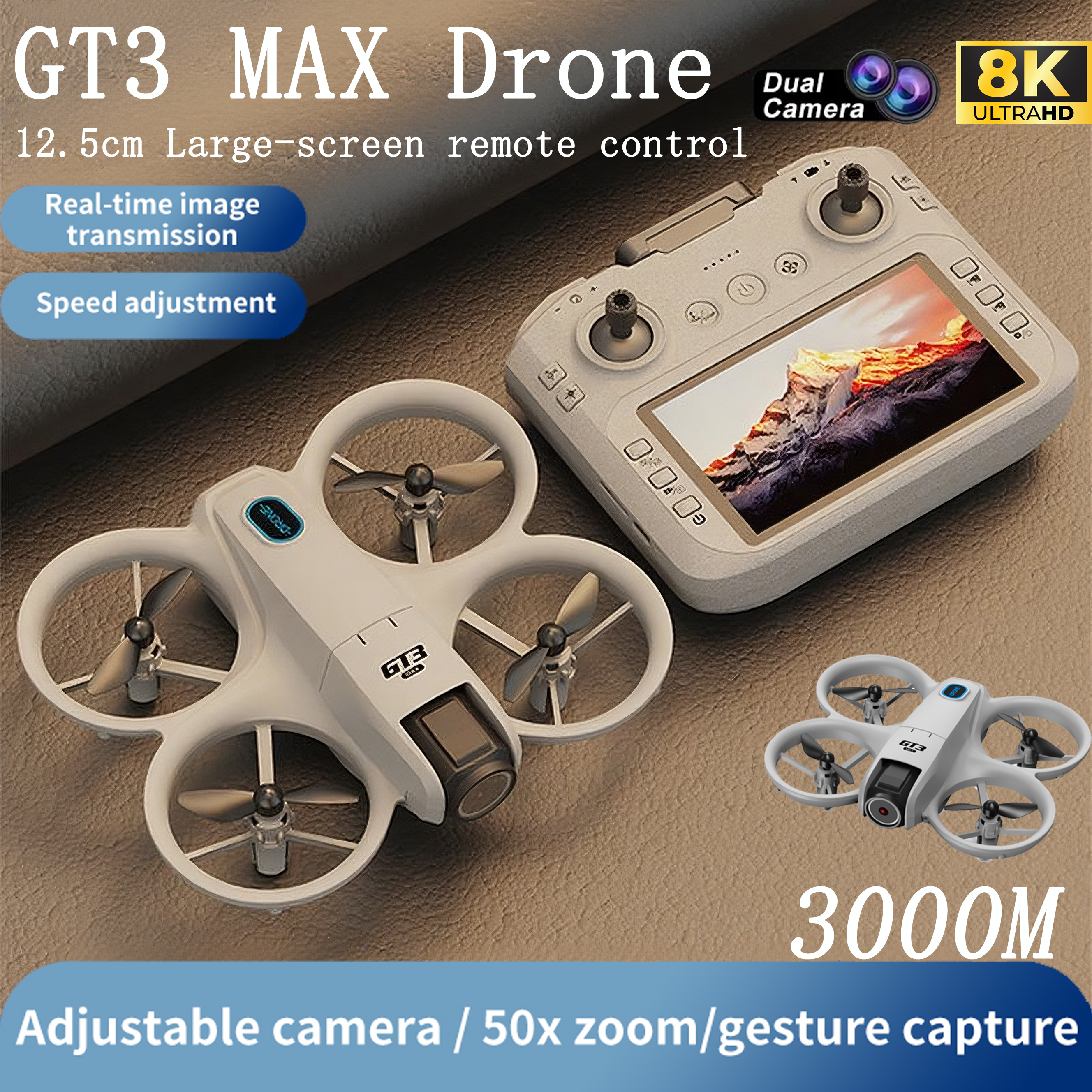 GT3 MAX Mini Drone 5G 8K GPS P - Photography Lighting Beginners avis et prix