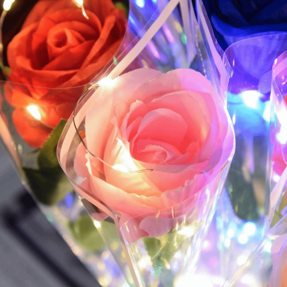 Glowing Artificial Rose Flower - Photography Lighting Home avis et prix