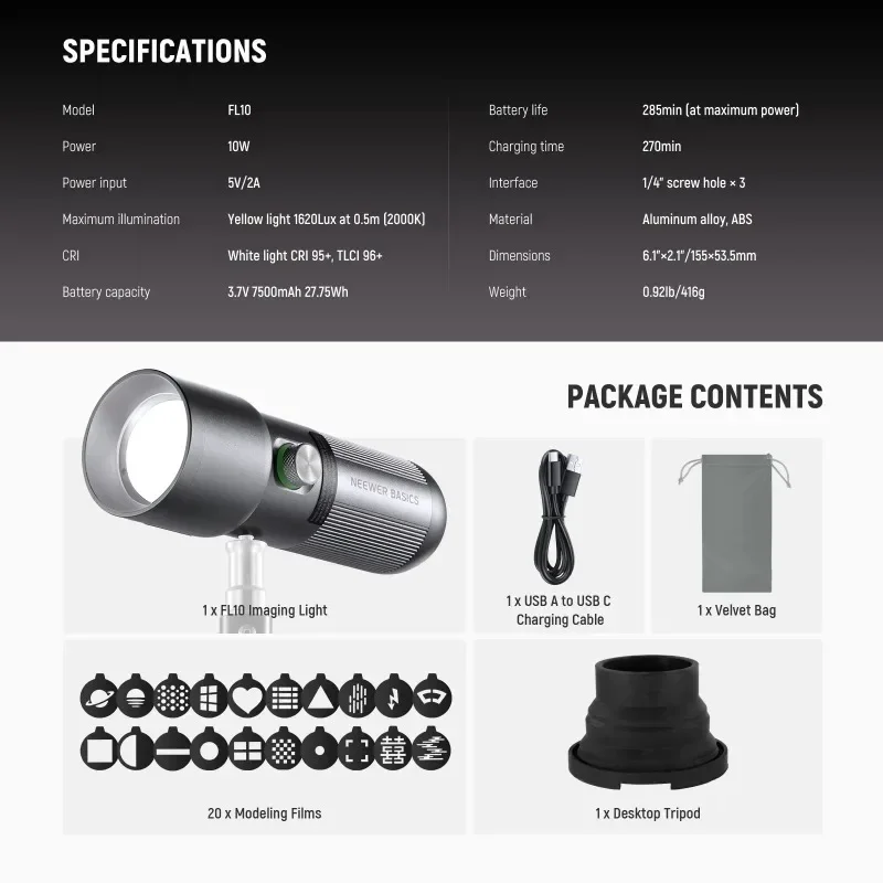 BASICS RGB Photography Flashli - Photography Lighting Basics avis et prix
