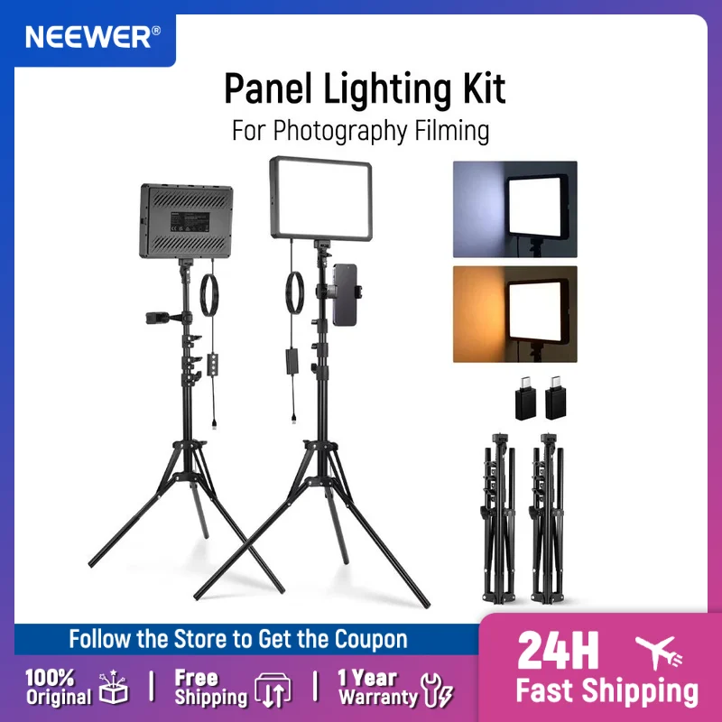 NEEWER BASICS 2 Pack LED Video - Photography Lighting Basics avis et prix