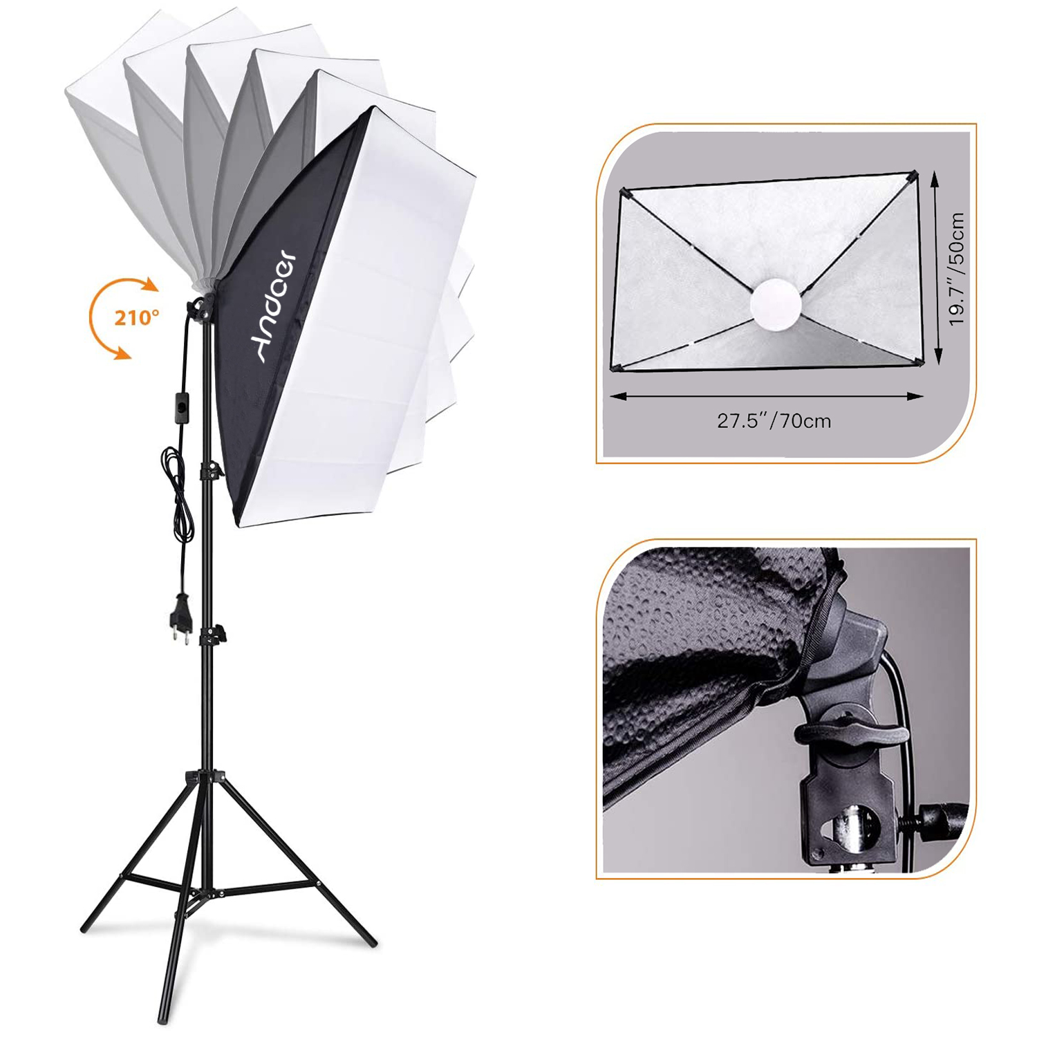Andoer Softbox Lighting Set St - Photography Lighting Set Up avis et prix