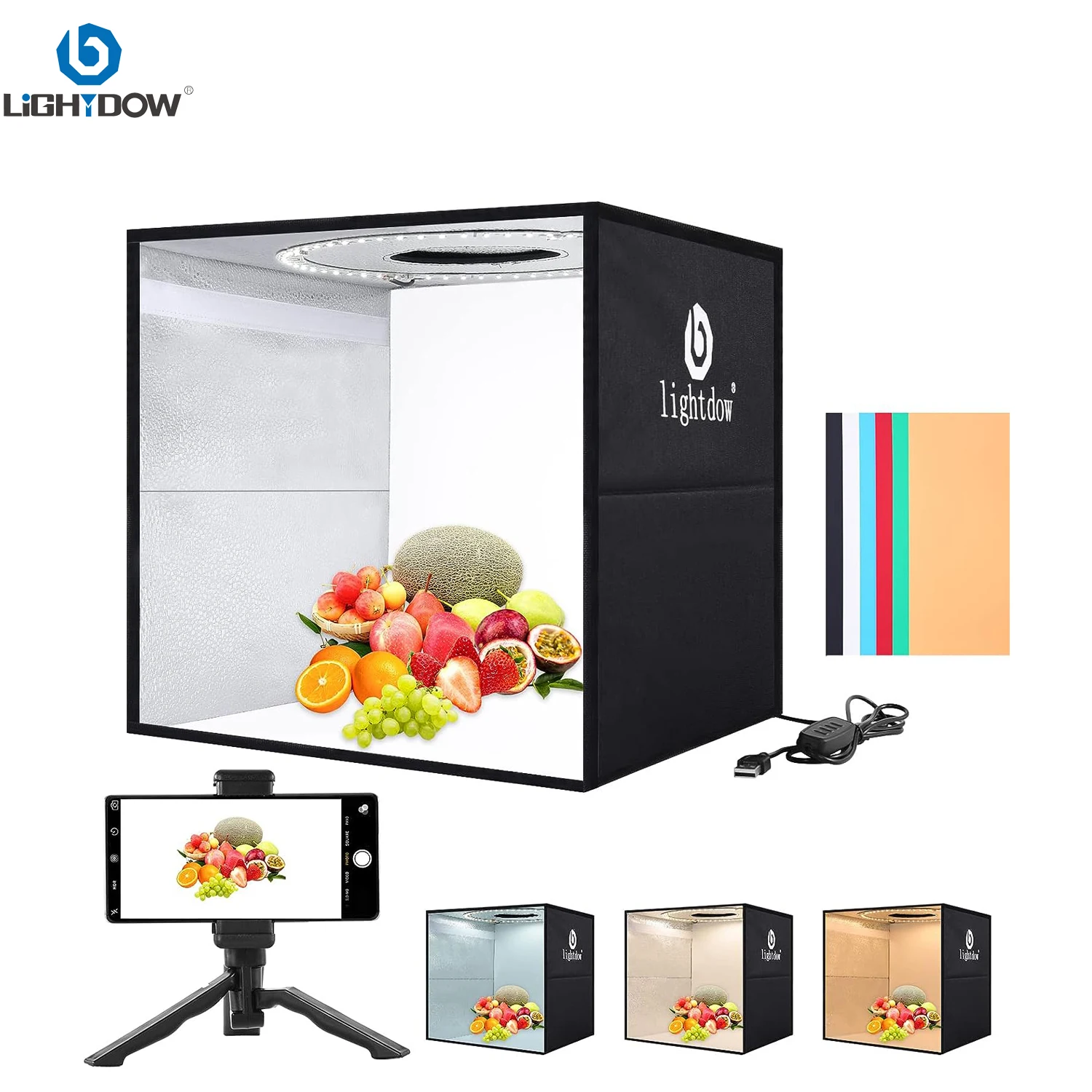 Lightdow Dimmable Photo Box LE - Photography Lighting Set Up avis et prix