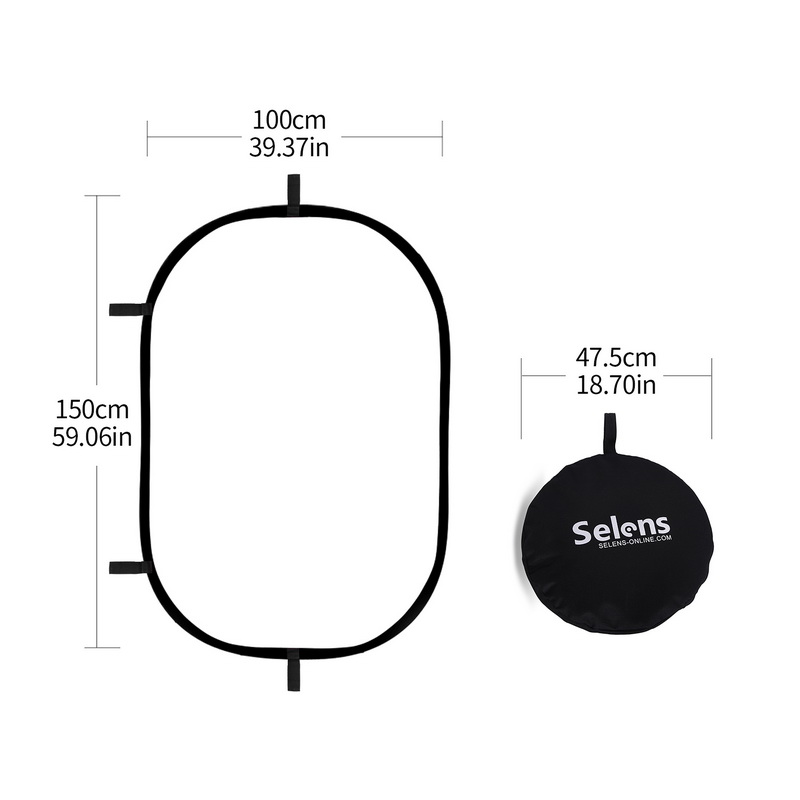 100X150CM Foldable Oval Reflec - Photography Lighting Reflectors avis et prix
