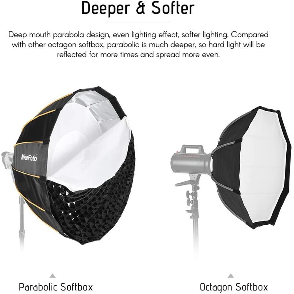 LED 35inch/90cm Quick Set-up F - Parabolic Umbrella Deep avis et prix