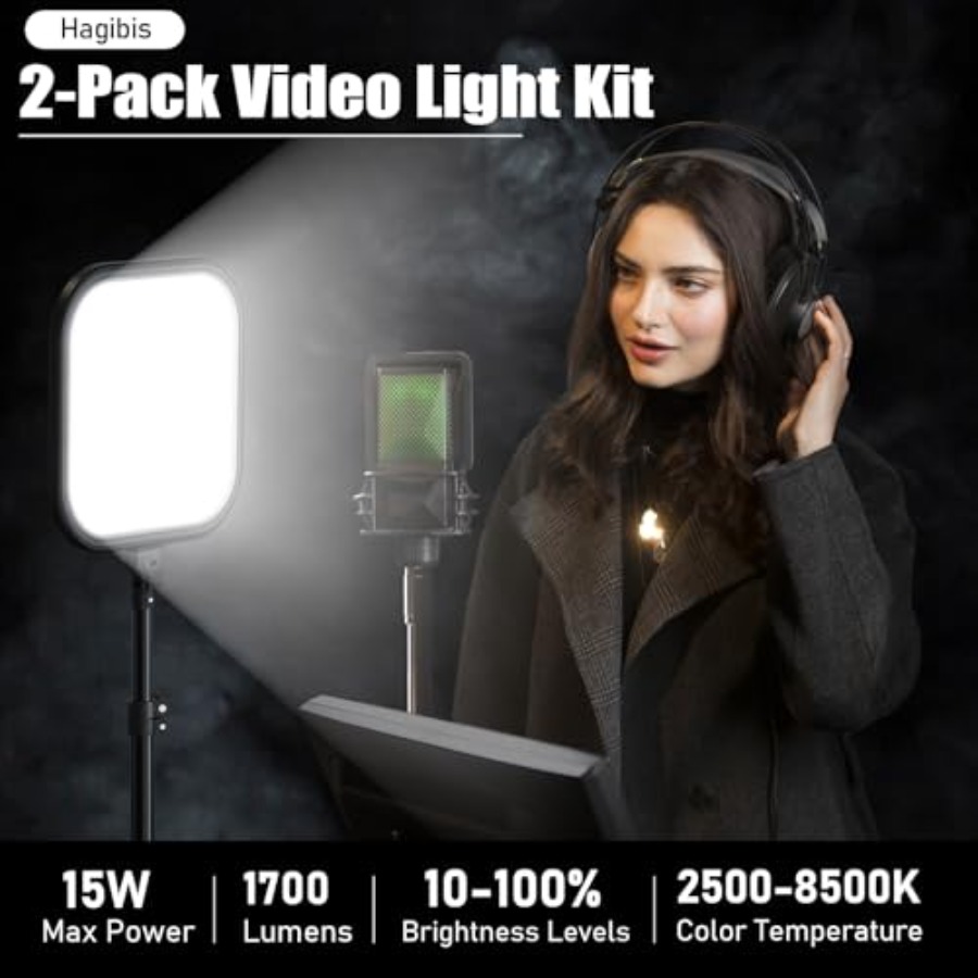 2Pack LED Video Light Kit, 15W - Photography Led Lighting Kit avis et prix