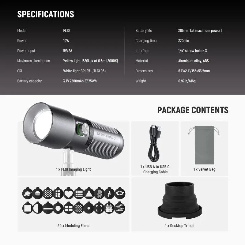 BASICS RGB Photography Flashli - Photography Lighting Basics avis et prix