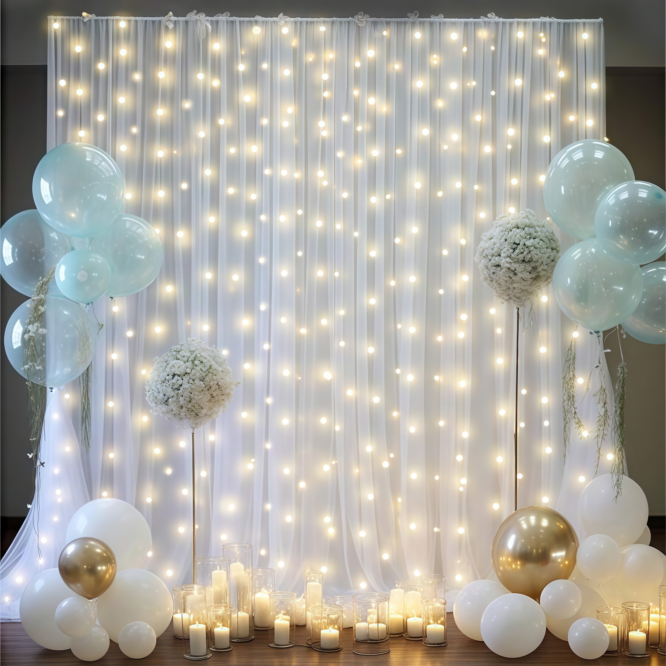 3pcs/set Tulle Backdrop Curtai - Photography Lighting Options avis et prix