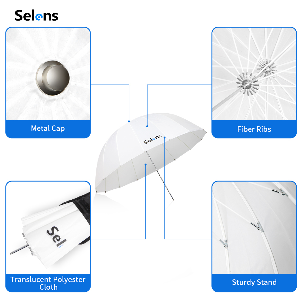 Selens Deep 16-sided Transluce - Parabolic Umbrella Deep avis et prix
